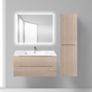 Тумба под раковину BelBagno подвесная 100x50см Rovere Grigio ETNA-1000-2C-SO-RG-P