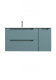 База под раковину BelBagno подвесная с двумя выкат. ящ. и одной распаш. дверцей, левосторонн.,1200x455x500, ETNA-1200-2C-1A-SO-AO-L голубой матовый