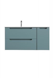 База под раковину BelBagno подвесная с двумя выкат. ящ. и одной распаш. дверцей, левосторонн.,1200x455x500, ETNA-1200-2C-1A-SO-AO-L голубой матовый