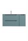 База под раковину BelBagno подвесная с двумя выкат. ящ. и одной распаш. дверцей, левосторонн.,1200x455x500, ETNA-1200-2C-1A-SO-AO-L голубой матовый