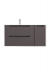 База под раковину BelBagno подвесная с двумя выкат. ящ. и одной распаш. дверцей, левосторонн, 1200x455x500, ETNA-1200-2C-1A-SO-GSO-R темно-серый матовый