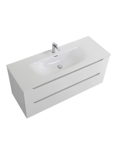 База под раковину BelBagno подвесная с двумя выкатными ящиками, с доводчиками, Bianco Opaco 1200x455x500, ETNA-1200-2C-SO-BO белый матовый