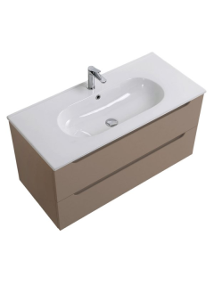 База под раковину BelBagno подвесная с двумя выкатными ящиками, с доводчиками, 1200x455x500, ETNA-1200-2C-SO-CO бежевый матовый
