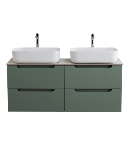 База под раковину BelBagno подвесная с четырьмя выкатными ящиками для раковины с двумя чашами, Еловый Матовый, 1200x455x500, ETNA-1200-4C-SO-2-VO  еловый матовый