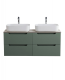 База под раковину BelBagno подвесная с четырьмя выкатными ящиками для раковины с двумя чашами, Еловый Матовый, 1200x455x500, ETNA-1200-4C-SO-2-VO  еловый матовый