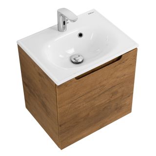 База под раковину BelBagno подвесная с одной распашной дверцей, с одной полкой, правосторонняя, Rovere Nature, 496x392x500, ETNA-500-1A-SO-RN-P-R дуб натуральный