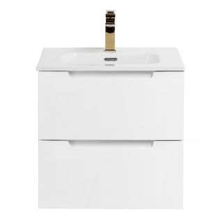 База под раковину BelBagno подвесная с двумя выкатными ящиками, с доводчиками, Bianco Opaco, 500x460x500, ETNA-500-2C-SO-BO белый матовый