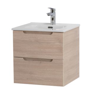 База под раковину BelBagno подвесная с двумя выкатными ящиками, с доводчиками, Rovere Grigio, 500x460x500, ETNA-500-2C-SO-RG дуб серый