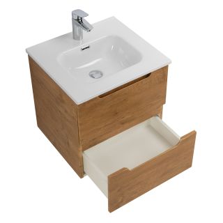 База под раковину BelBagno подвесная с двумя выкатными ящиками, с доводчиками, Rovere Nature, 500x460x500, ETNA-500-2C-SO-RN дуб натуральный