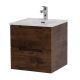 База под раковину BelBagno подвесная с двумя выкатными ящиками, с доводчиками, Rovere Moro, 500x460x500, ETNA-500-2C-SO-RW дуб темный