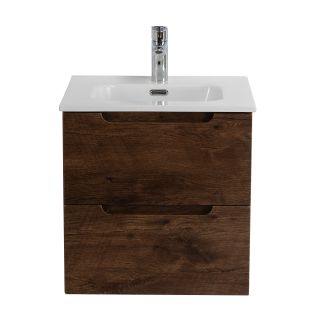 База под раковину BelBagno подвесная с двумя выкатными ящиками, с доводчиками, Rovere Moro, 500x460x500, ETNA-500-2C-SO-RW дуб темный