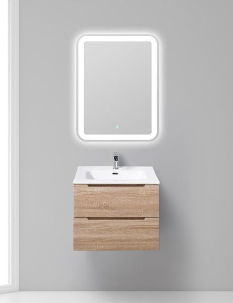 Тумба под раковину BelBagno подвесная 60x50см Rovere Bianco ETNA-600-2C-SO-WO-P