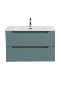 База под раковину BelBagno подвесная с двумя выкатными ящиками, с доводчиками,  800x455x500, ETNA-800-2C-SO-AO голубой матовый