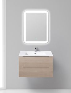 Тумба под раковину BelBagno подвесная 80x50см Rovere Grigio ETNA-800-2C-SO-RG-P