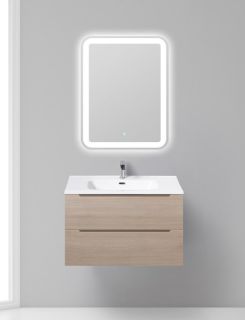 Тумба под раковину BelBagno подвесная 80x50см Rovere Grigio ETNA-800-2C-SO-RG-P