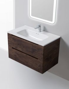 Тумба под раковину BelBagno подвесная 80x50см Rovere Moro ETNA-800-2C-SO-RW-P