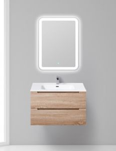 Тумба под раковину BelBagno подвесная 80x50см Rovere Bianco ETNA-800-2C-SO-WO-P