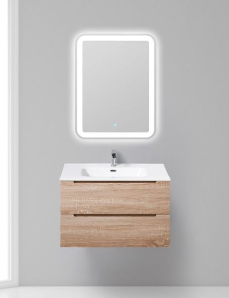 Тумба под раковину BelBagno подвесная 80x50см Rovere Bianco ETNA-800-2C-SO-WO-P