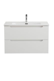 База под раковину BelBagno подвесная с двумя выкатными ящиками, с доводчиками, Bianco Opaco 900x455x500, ETNA-900-2C-SO-BO белый матовый