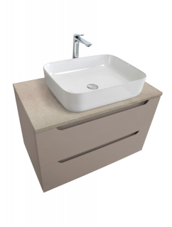 База под раковину BelBagno подвесная с двумя выкатными ящиками, с доводчиками, 900x455x500, ETNA-900-2C-SO-CO Бежевый Матовый