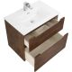 База под раковину BelBagno подвесная с двумя выкатными ящиками, с доводчиками, Rovere Moro, 1000x455x600, ETNA-H60-1000-2C-SO-RW-P дуб темный