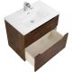 База под раковину BelBagno подвесная с двумя выкатными ящиками, с доводчиками, Rovere Moro, 1000x455x600, ETNA-H60-1000-2C-SO-RW-P дуб темный