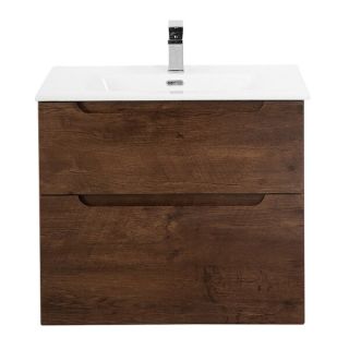 База под раковину BelBagno подвесная с двумя выкатными ящиками, с доводчиками, Rovere Moro, 900x455x600, ETNA-H60-900-2C-SO-RW-P дуб темный