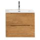 База под раковину BelBagno подвесная с двумя выкатными ящиками, с доводчиками, Rovere Nature, 500x390x500, ETNA39-500/390-2C-SO-RN-P дуб натуральный
