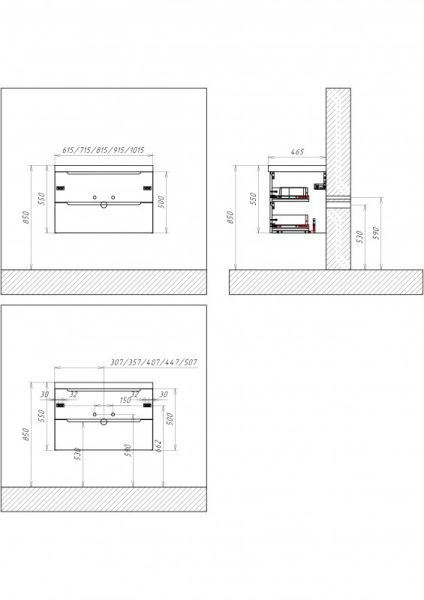 Тумба под раковину BelBagno подвесная 70x50см Bianco Opaco ETNA-700-2C-SO-BO-P