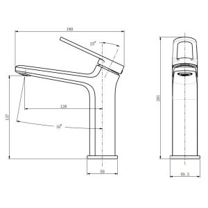 Смеситель для раковины Kohr SUN 1LN130100CP-0000A хром