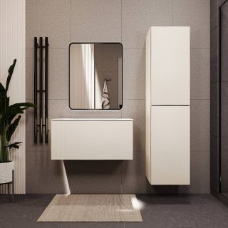 Тумба с раковиной подвесная Terminus (80см) Euromix EUR10801900101OSL, айвори