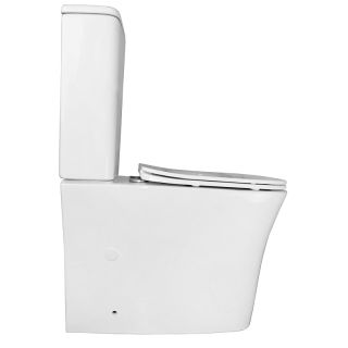 Унитаз-компакт Azario Anteo Square AZ-1218A безободковый белый