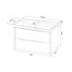 Тумба с раковиной IDDIS Клауд Икс (Cloud X) CLX10W0i95K 100 см белый