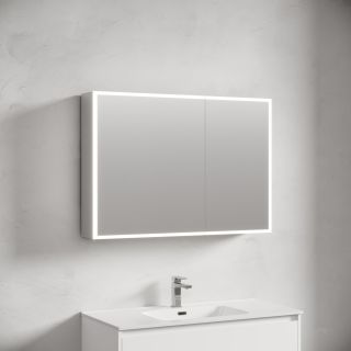 Зеркальный шкаф с подсветкой Sancos Evoke SC80100 100 см серый Зеркальный шкаф с подсветкой Sancos Evoke SC80100 100 см серый