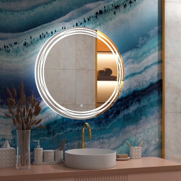 Зеркало с подсветкой Continent Talisman ЗЛП36 с сенсорным выключателем 77см
