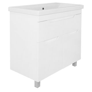 Тумба с раковиной Azario Kantri CS00097256 80 см белый глянец