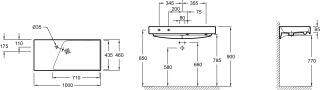 Раковина - столешница  Jacob Delafon RYTHMIK EXN112-00 Раковина - столешница  Jacob Delafon RYTHMIK EXN112-00