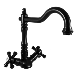 Смеситель для кухни Rav Slezak Morava Retro MK320.5/8CMAT черный Смеситель для кухни Rav Slezak Morava Retro MK320.5/8CMAT черный