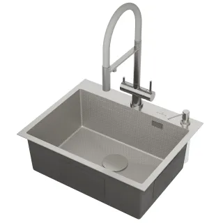 Кухонная мойка Roxenbath Snake 60 560220-60-S сатин текстурное покрытие