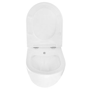 Унитаз подвесной с функцией биде Azario Grado AZ-046E-NR безободковый белый