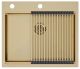 Комплект Paulmark: мойка Brim-Pro 60 и ролл-мат Pro PM705951-BG+R405-BG брашированное золото Комплект Paulmark: мойка Brim-Pro 60 и ролл-мат Pro PM705951-BG+R405-BG брашированное золото