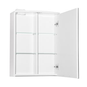Зеркальный шкаф Style Line ЛС-000010038  "Жасмин 2 500/С", Люкс белый