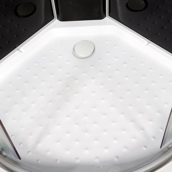 Душевая кабина Deto L 801 N с гидромассажем BLACK 100х100х200 см