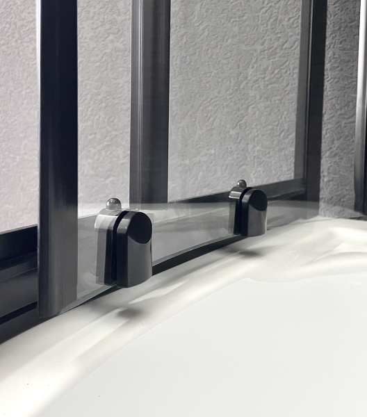 Душевой уголок Royal Bath BK 90x90см чёрный RB90BK-T-BL