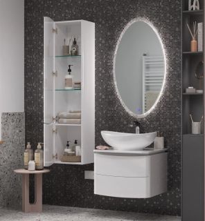 Пенал (35см) Velvex Luna pp.LUN.35, белый Пенал (35см) Velvex Luna pp.LUN.35, белый