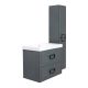 Тумба под раковину La Fenice Cubo FNC-01-CUB-G-80-2  77.6 см