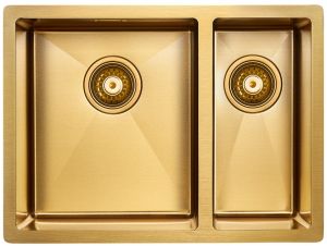 Мойка кухонная Paulmark Annex PM545944-BGL левая брашированное золото
