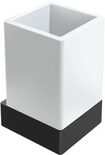 Стакан Boheme Qubic 10724-B чёрный матовый