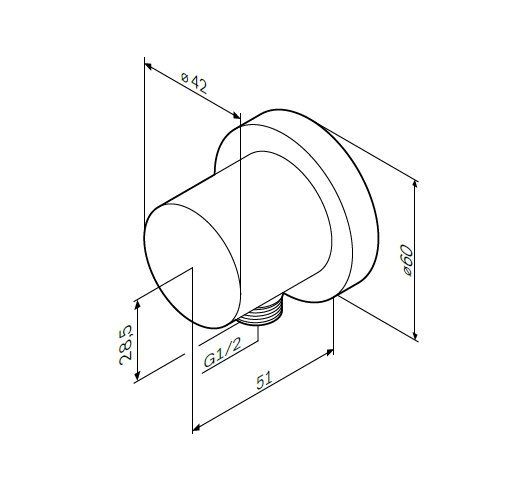 Шланговое подключение Am.pm F0600E00