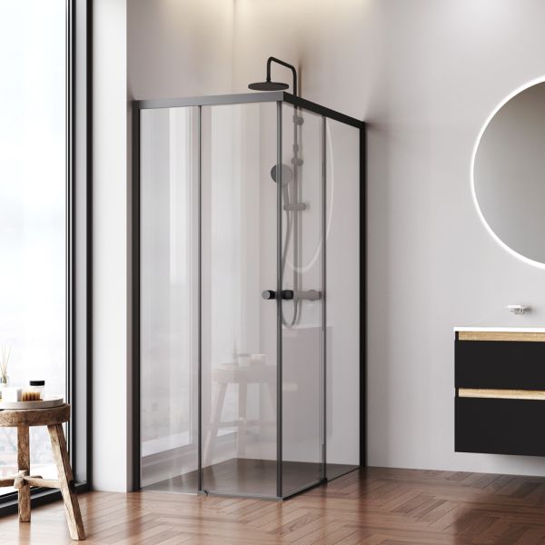Душевой уголок Am.Pm X-joy W94G-403-120280-BТ1К 120x80 см без поддона чёрный матовый